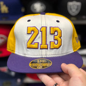 New Era Los Angeles Lakers ‘213 Area Code’ 59FIFTY Fitted Hat - Product Image