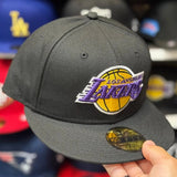 New Era Los Angeles Lakers Black 59FIFTY Fitted Hat