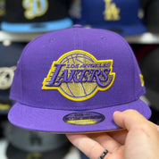 New Era Los Angeles Lakers 'Gold Edition' Purple 9FIFTY Snapback - Product Image