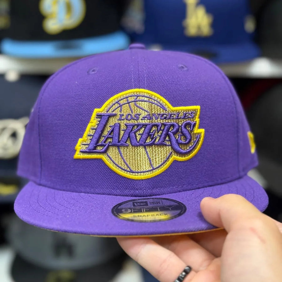 New Era Los Angeles Lakers 'Gold Edition' Purple 9FIFTY Snapback - Product Image