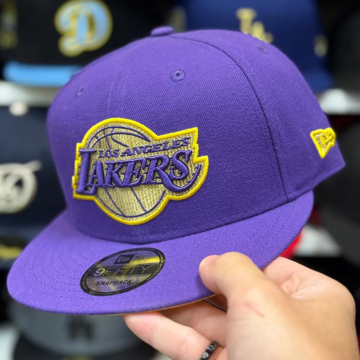 New Era Los Angeles Lakers 'Gold Edition' Purple 9FIFTY Snapback - Product Image