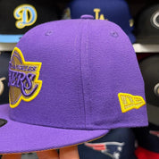 New Era Los Angeles Lakers 'Gold Edition' Purple 9FIFTY Snapback - Product Image