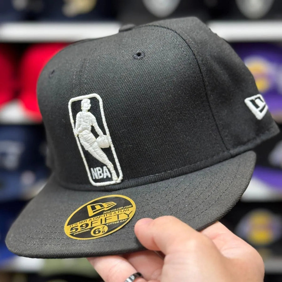 New Era Los Angeles Lakers 'NBA Logo' Black 59FIFTY Fitted Hat - Product Image