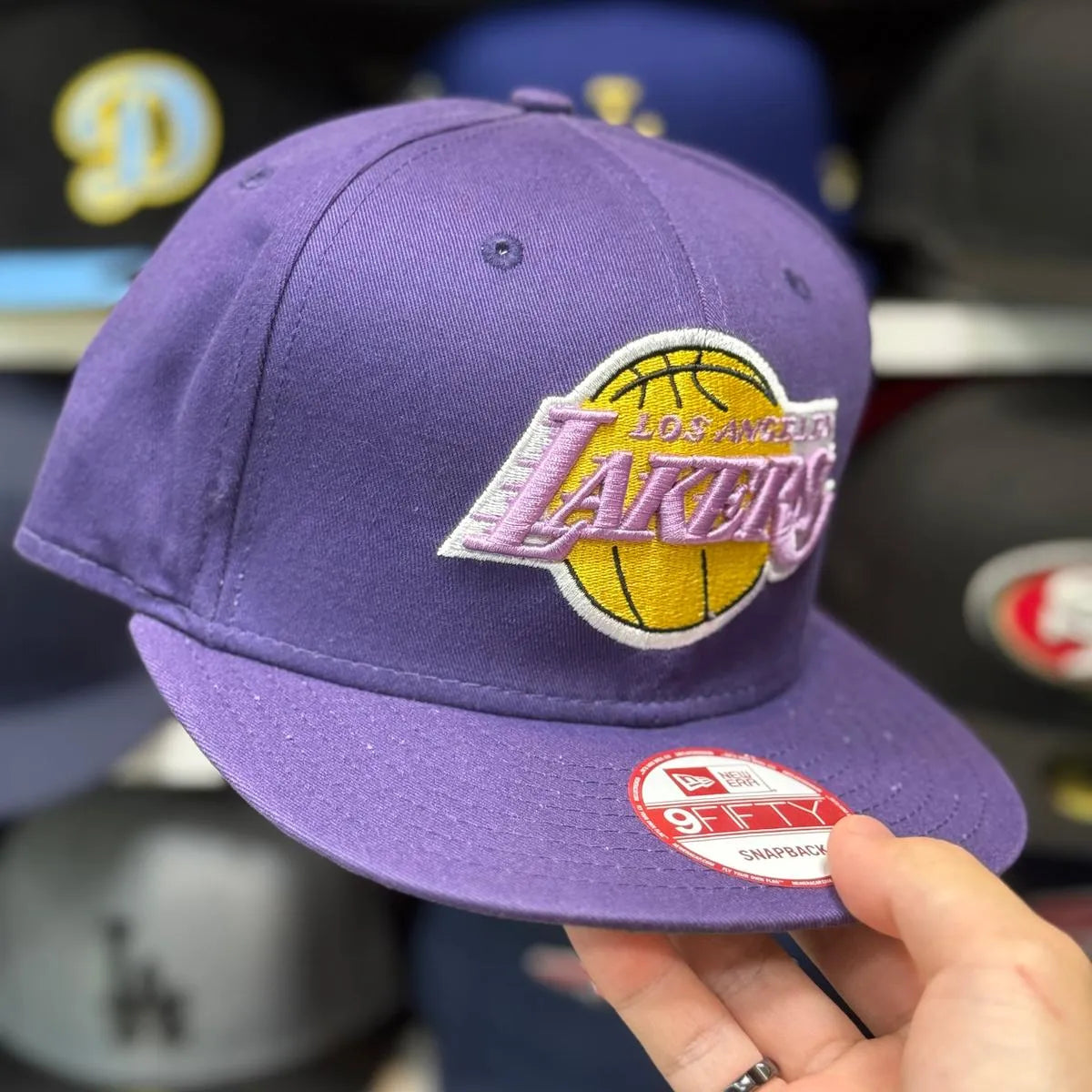 New Era Los Angeles Lakers Purple Vintage 9FIFTY Snapback - Product Image