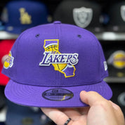 New Era Los Angeles Lakers 'State Identity' Purple 9FIFTY Snapback - Product Image