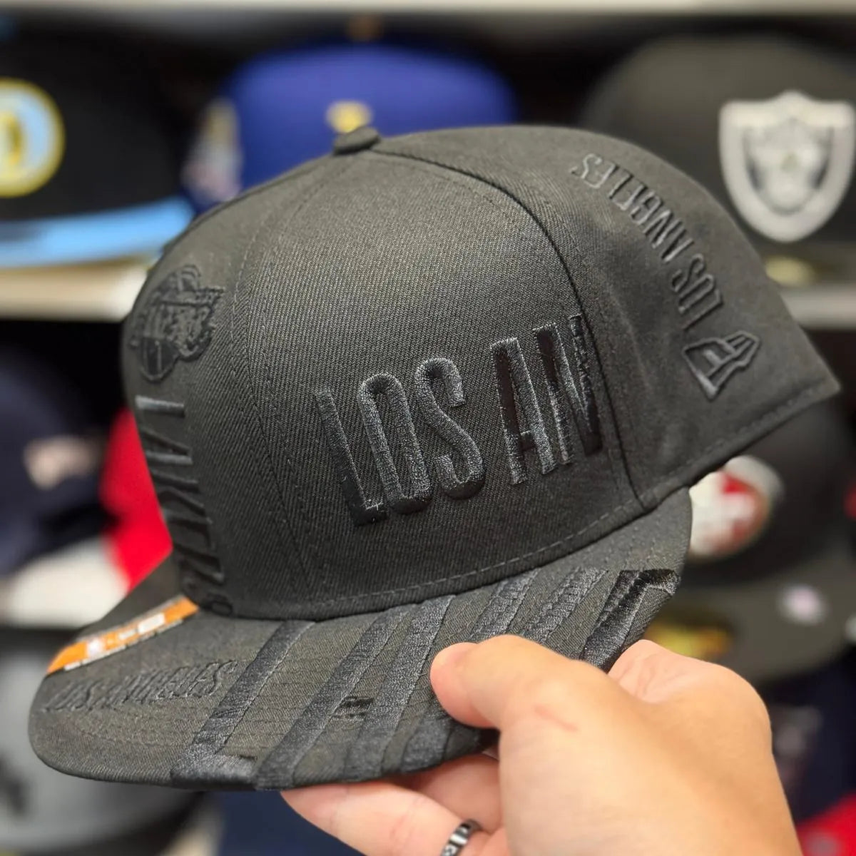 New Era Los Angeles Lakers 'Tip Off Series' All Black 9FIFTY Snapback - Product Image