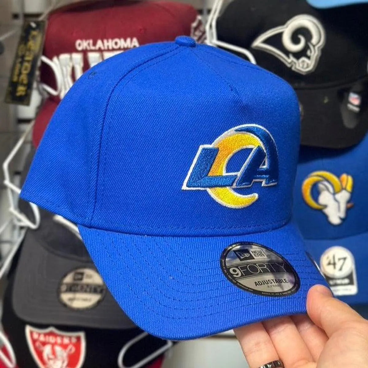 New Era Los Angeles Rams A-Frame Blue 9FORTY Snapback - Product Image