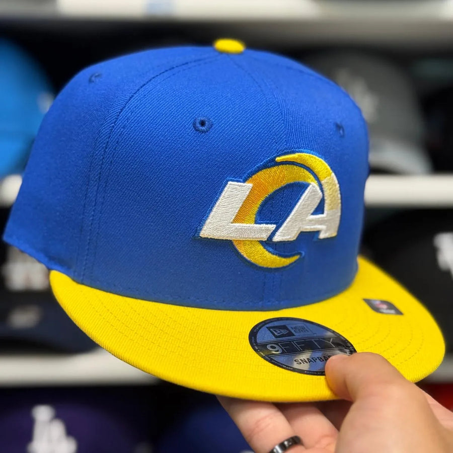 New Era Los Angeles Rams Blue/Yellow 9FIFTY Snapback - Product Image
