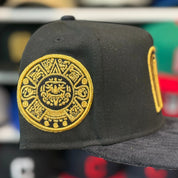 New Era Mexico 'Aztec' A-Frame Black Suede 9FIFTY Snapback - Product Image