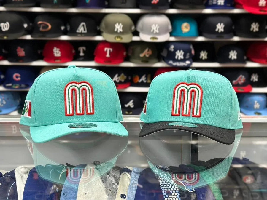 New Era Mexico M 'World Baseball Classic' A-Frame Teal 9FIFTY Snapback - Product Image