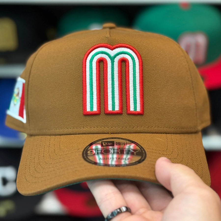 New Era Mexico WBC A-Frame Tan 9FORTY Snapback - Product Image