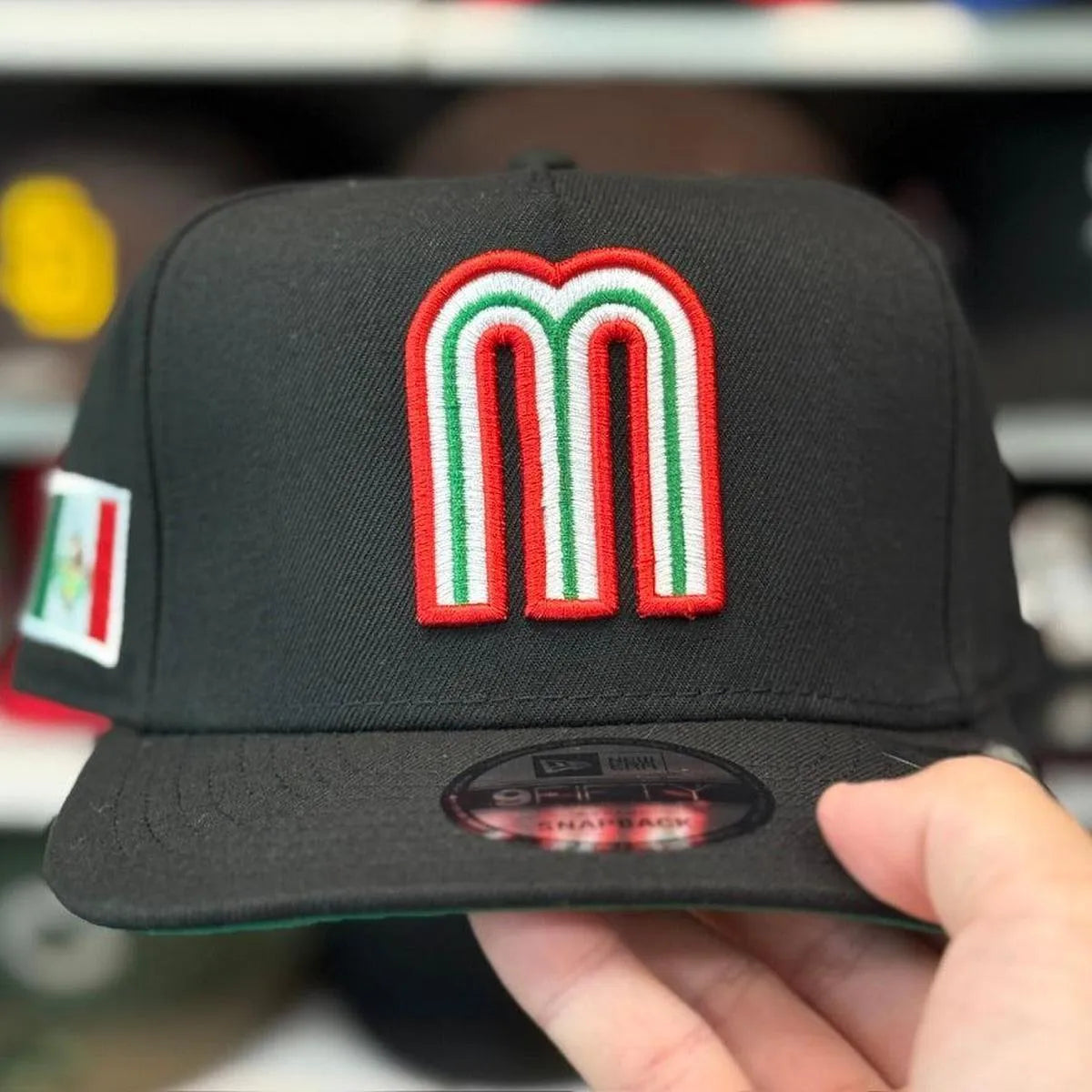 New Era Mexico World Baseball Classics A-Frame Black 9FIFTY Snapback - Product Image