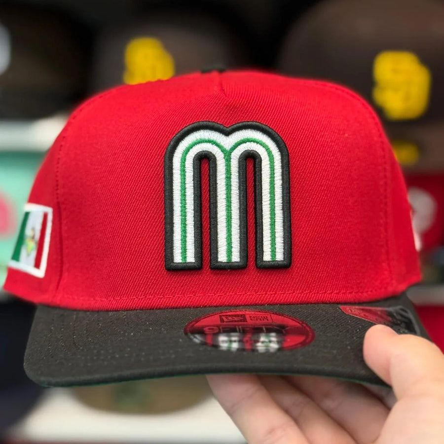 New Era Mexico World Baseball Classics A-Frame Red/Black 9FIFTY Snapback - Product Image