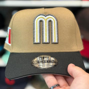 New Era Mexico World Baseball Classics A-Frame Tan/Black 9FORTY Snapback - Product Image