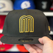 New Era Mexico World Baseball Classics Black/Gold 9FIFTY Snapback - Product Image