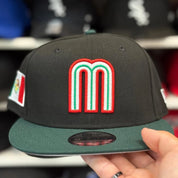 New Era Mexico World Baseball Classics Black/Green 9FIFTY Snapback - Product Image