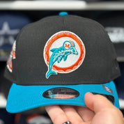 New Era Miami Dolphins '2001 Pro Bowl' A-Frame Black/Teal 9FIFTY Snapback - Product Image