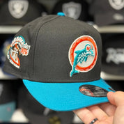 New Era Miami Dolphins '2001 Pro Bowl' A-Frame Black/Teal 9FIFTY Snapback - Product Image