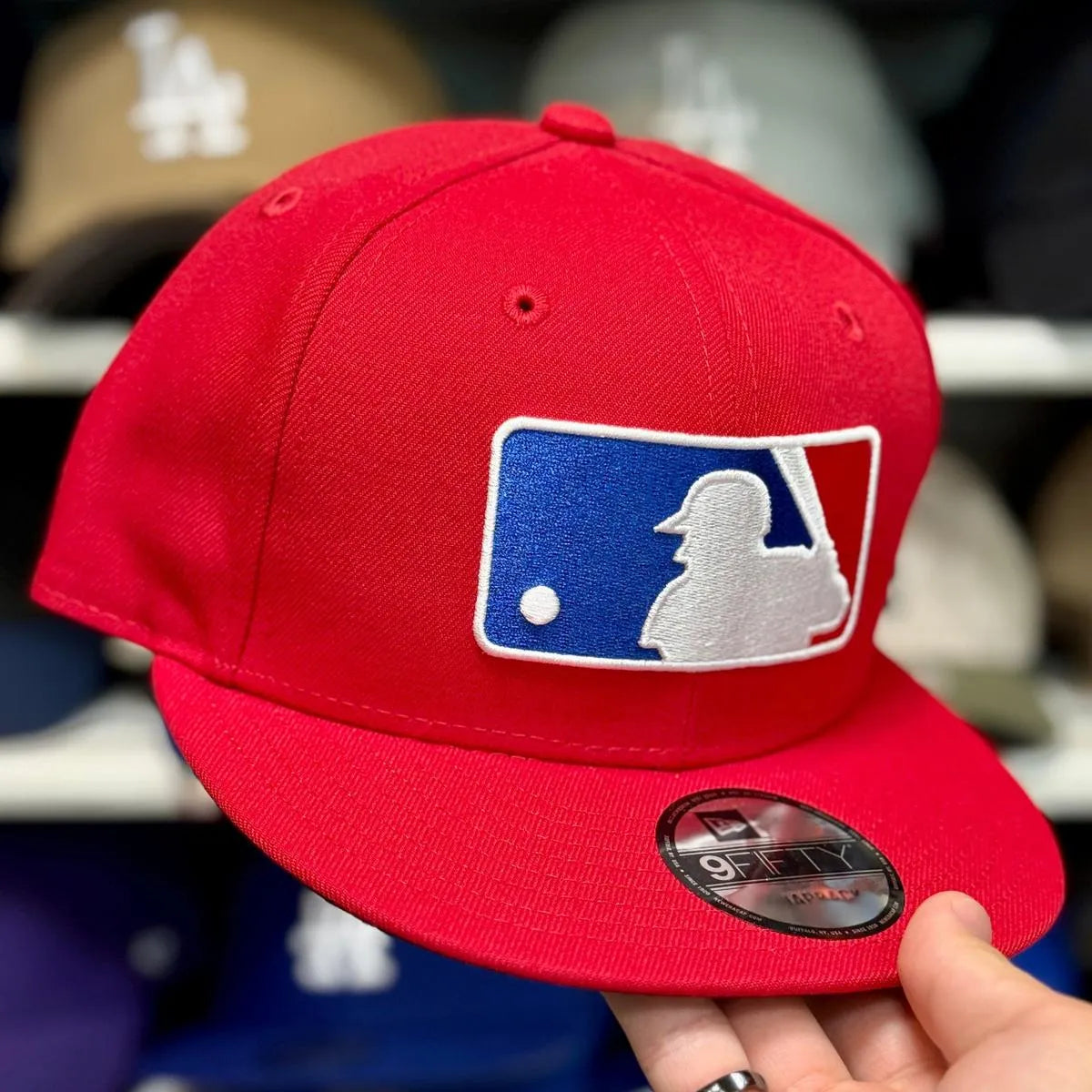 New Era MLB 'Batterman Logo' Red 9FIFTY Snapback - Product Image