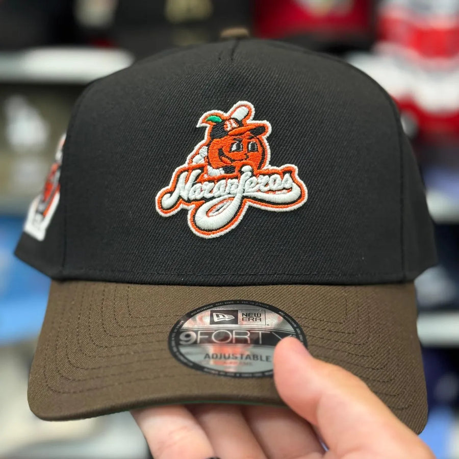 New Era Naranjeros de Hermosillo '1958' A-Frame Black/Brown 9FORTY Snapback | Glow in the Dark - Product Image