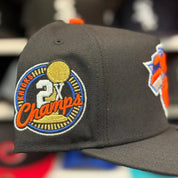 New Era New York Knicks 'Katakana 2x Champions' A-Frame Black 9FIFTY Snapback - Product Image