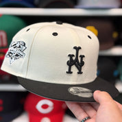 New Era New York Mets Upside Down '2000 World Series' Creme/Black 9FIFTY Snapback - Product Image