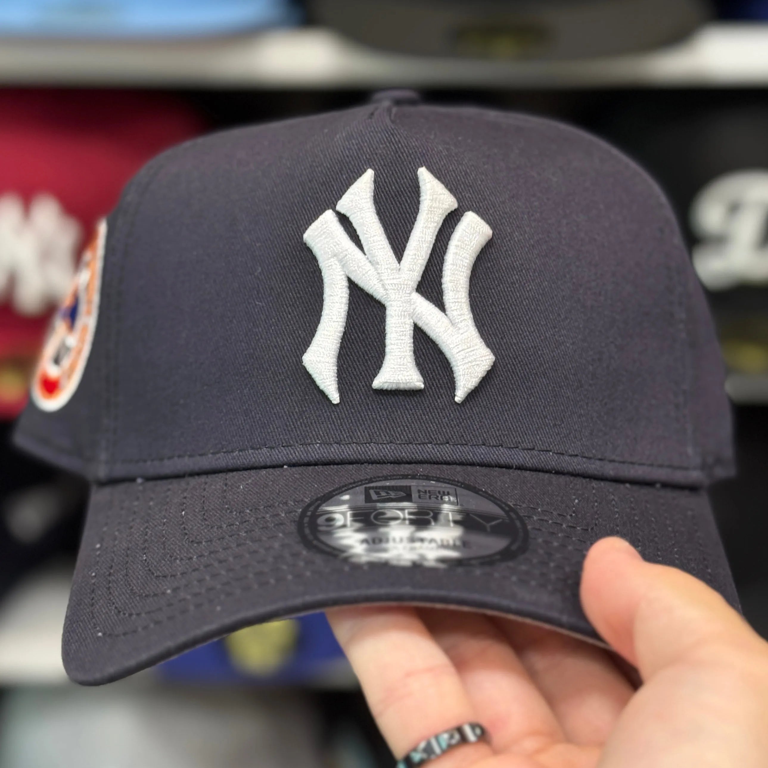 New Era New York Yankees '1961 Yankees Stadium' A-Frame Navy 9FORTY Snapback - Product Image