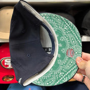 New Era New York Yankees '1996 World Series' Navy/Green Paisley 9FIFTY Snapback - Product Image