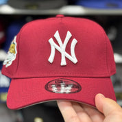 New Era New York Yankees '1999 World Series' A-Frame Burgundy 9FORTY Snapback - Product Image