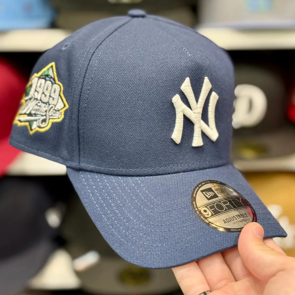 New Era New York Yankees '1999 World Series' A-Frame Navy 9FORTY Snapback - Product Image