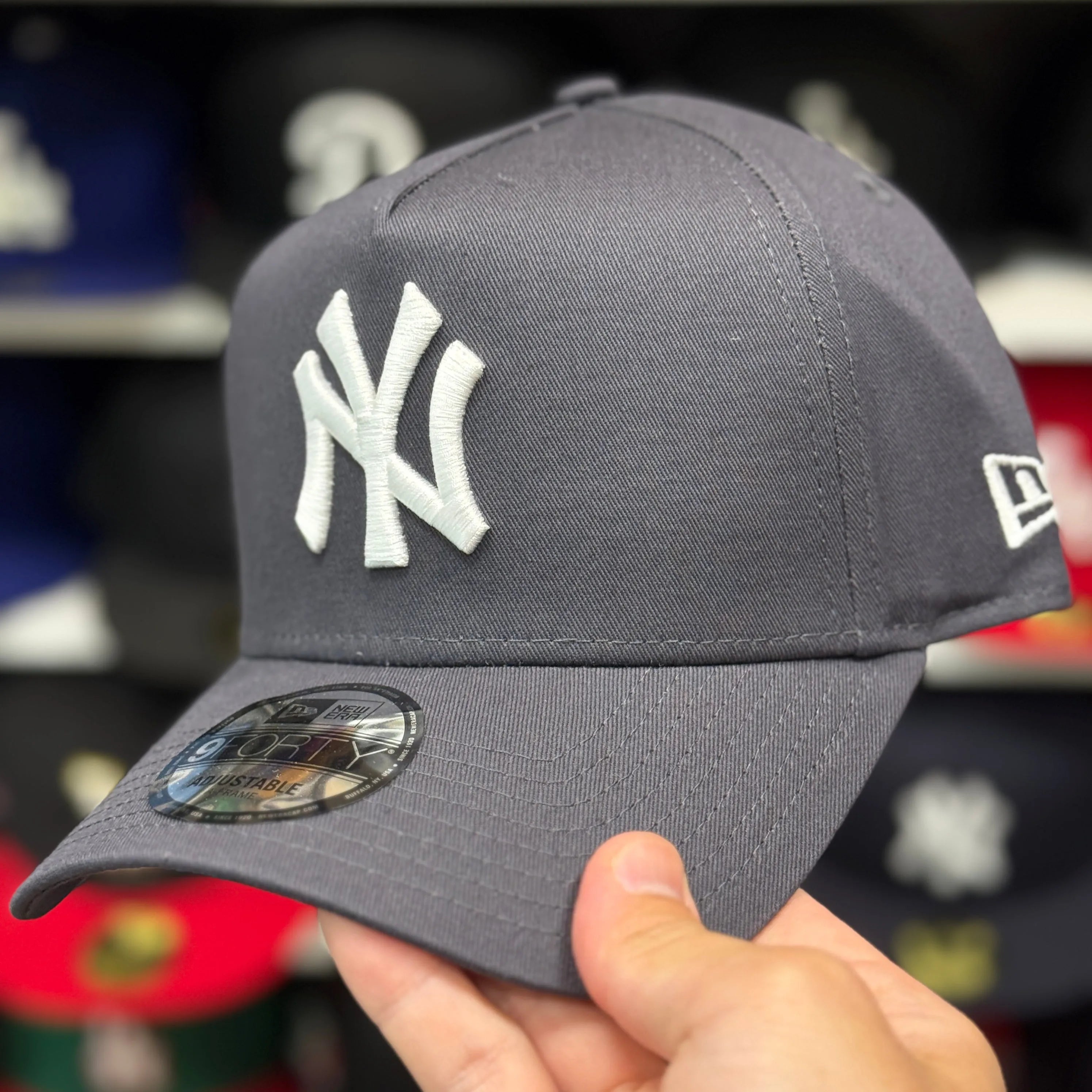 New Era New York Yankees A-Frame Dark Grey 9FORTY Snapback - Product Image