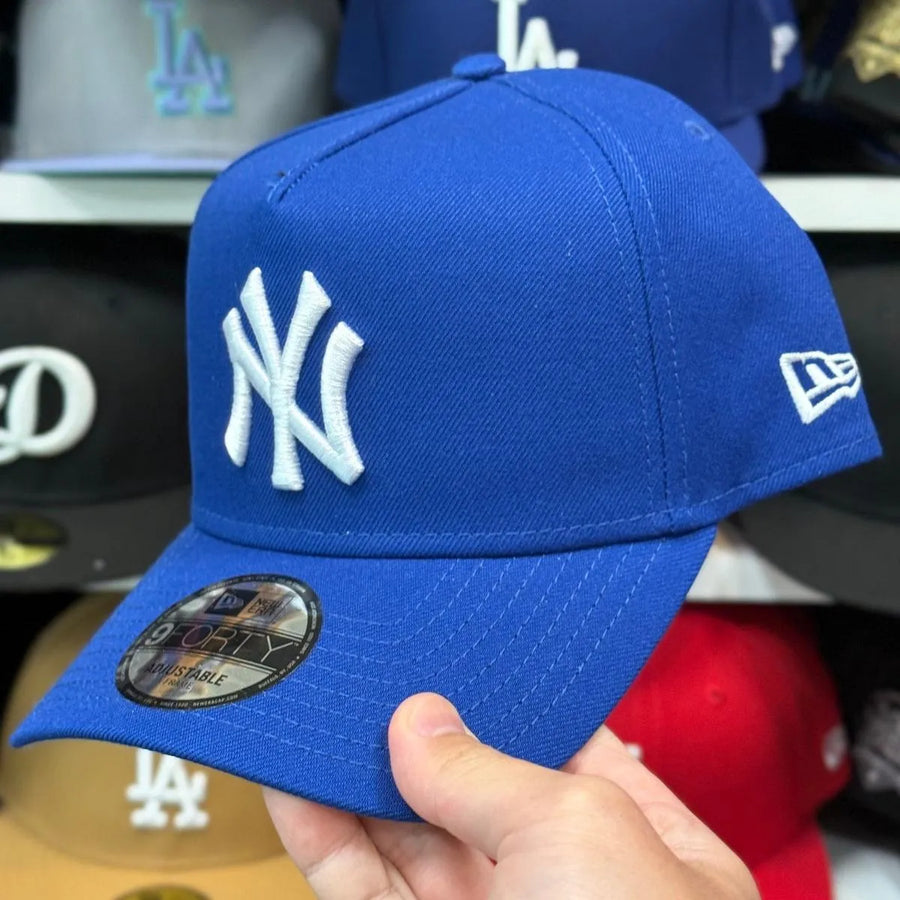 New Era New York Yankees A-Frame Royal Blue 9FORTY Snapback - Product Image