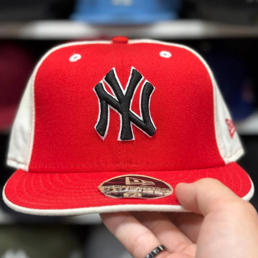 New Era New York Yankees Creme/Red 59FIFTY Fitted Hat - Product Image
