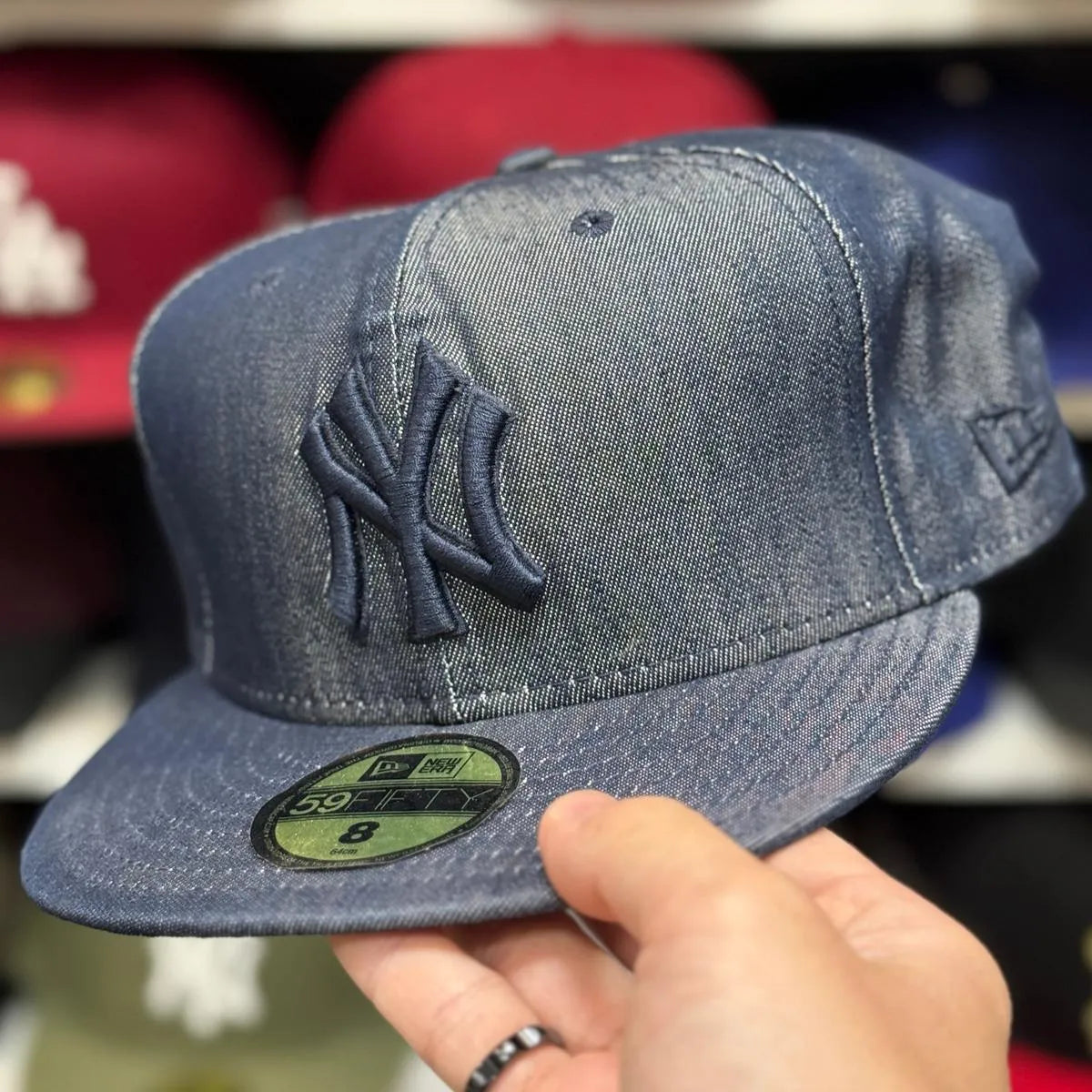 New Era New York Yankees 'Denim' Navy 59FIFTY Fitted Hat - Product Image
