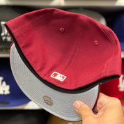 New Era New York Yankees Maroon/White 59FIFTY Fitted Hat - Product Image