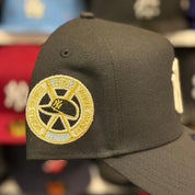 New Era New York Yankees 'World Series' A-Frame Black Gold 9FORTY Snapback | Green Under Brim - Product Image