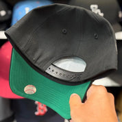 New Era New York Yankees 'World Series' A-Frame Black Gold 9FORTY Snapback | Green Under Brim - Product Image