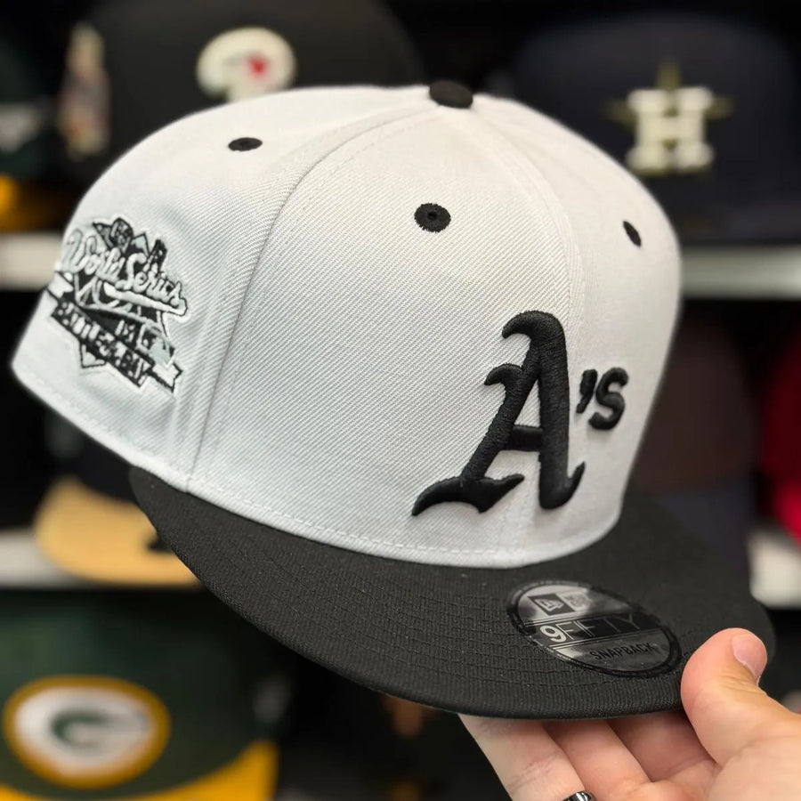 New Era Oakland Athletics 'Battle of the Bay World Series' White/Black 9FIFTY Snapback - Product Image