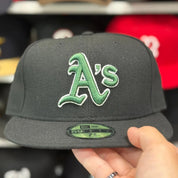 New Era Oakland Athletics Black 59FIFTY Fitted Hat - Product Image