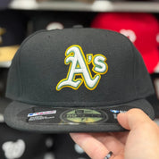 New Era Oakland Athletics Black 59FIFTY Fitted Hat - Product Image