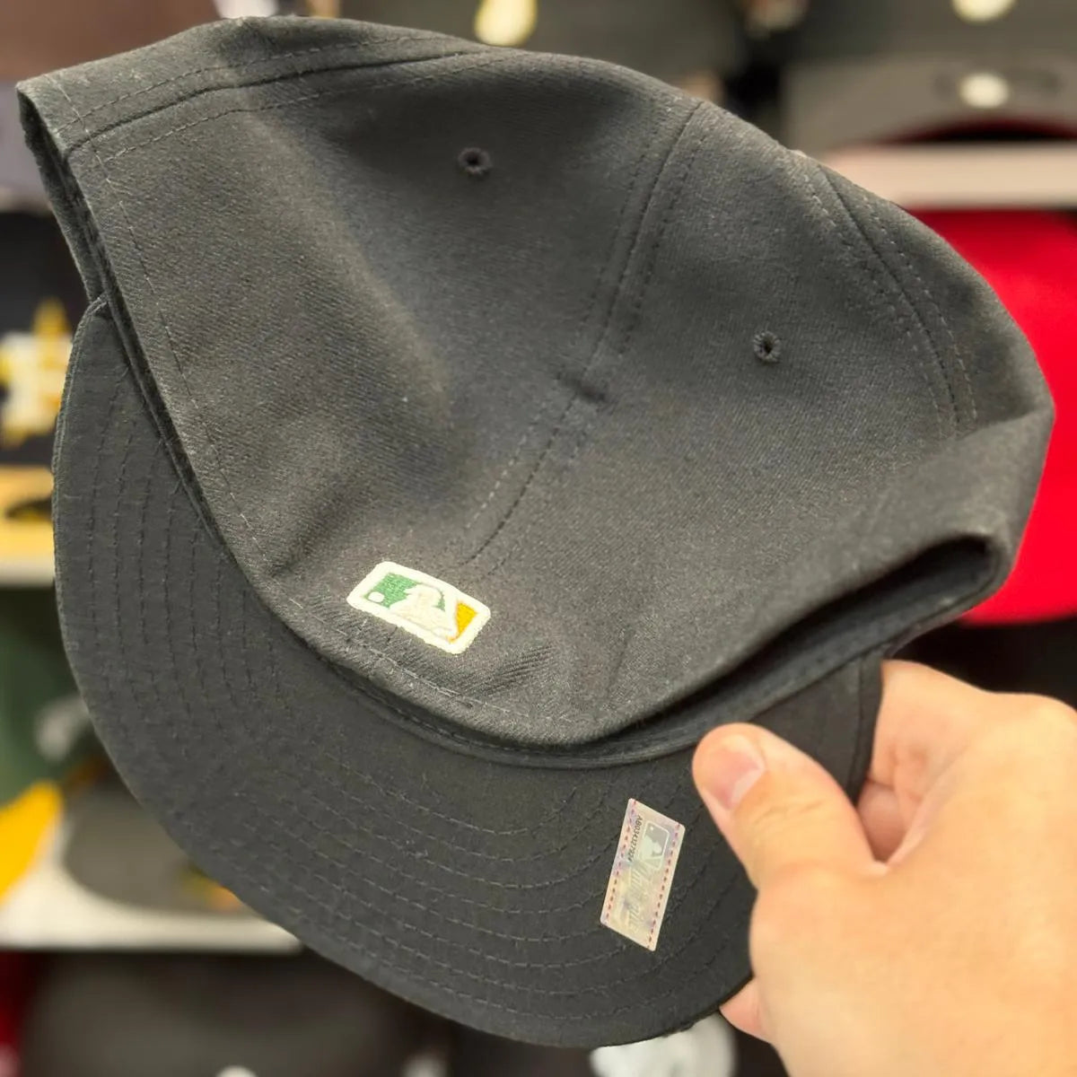 New Era Oakland Athletics Black 59FIFTY Fitted Hat - Product Image