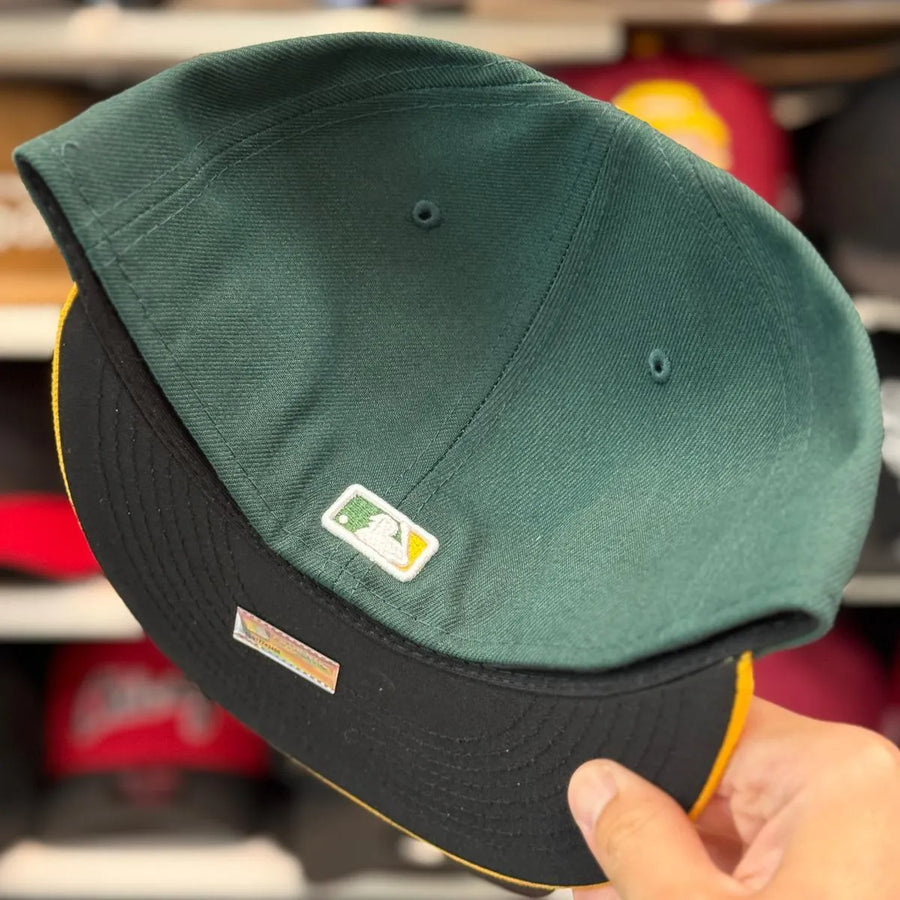 New Era Oakland Athletics Green/Yellow 59FIFTY Fitted Hat - Product Image
