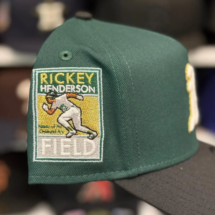 New Era Oakland Athletics 'Ricky Henderson Field' A-Frame Green/Black 9FORTY Snapback - Mistwood - Product Image