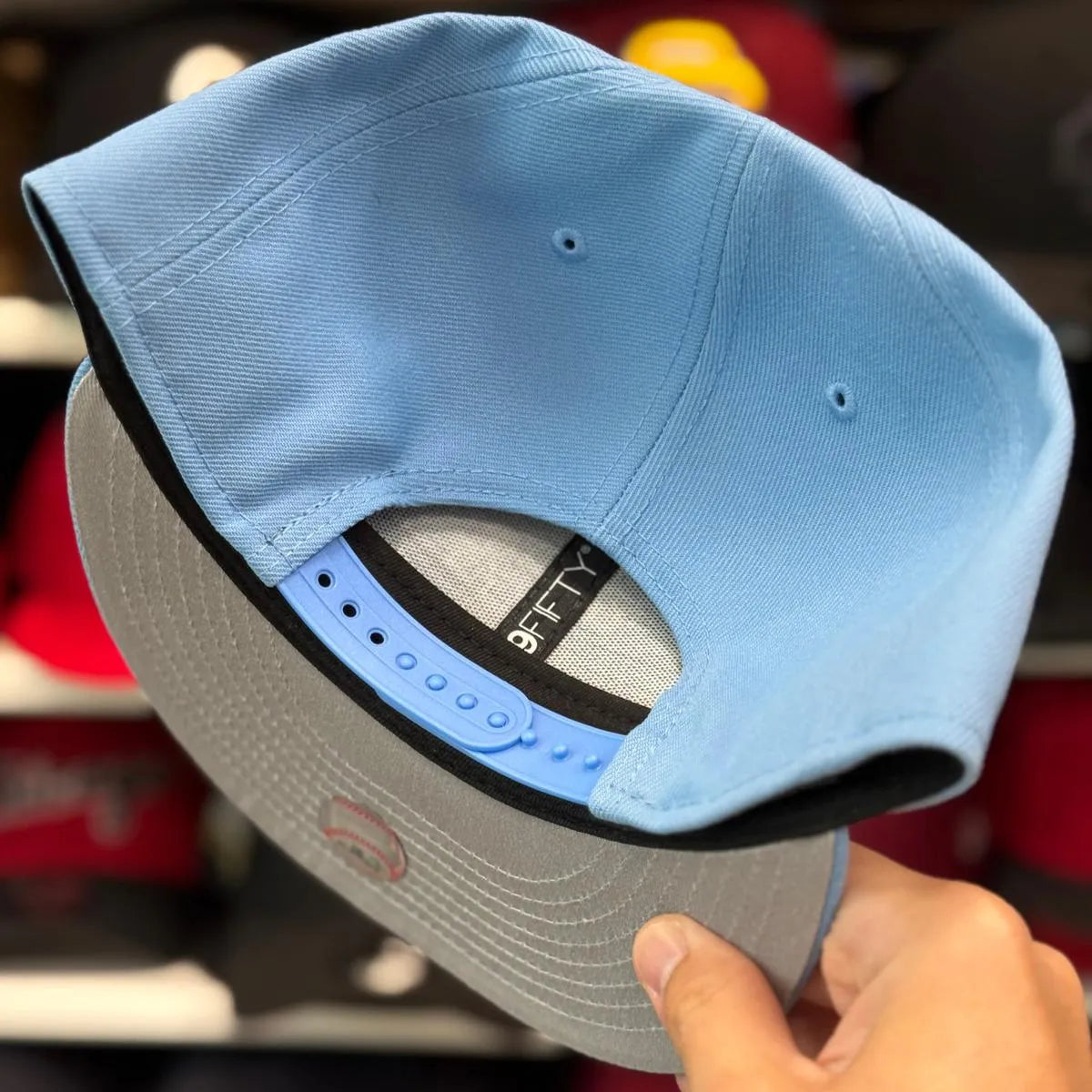 New Era Oakland Athletics 'Stomper Logo' Baby Blue 9FIFTY Snapback - Product Image