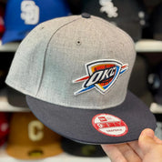 New Era OKC Thunder Grey/Navy 9FIFTY Snapback - Product Image