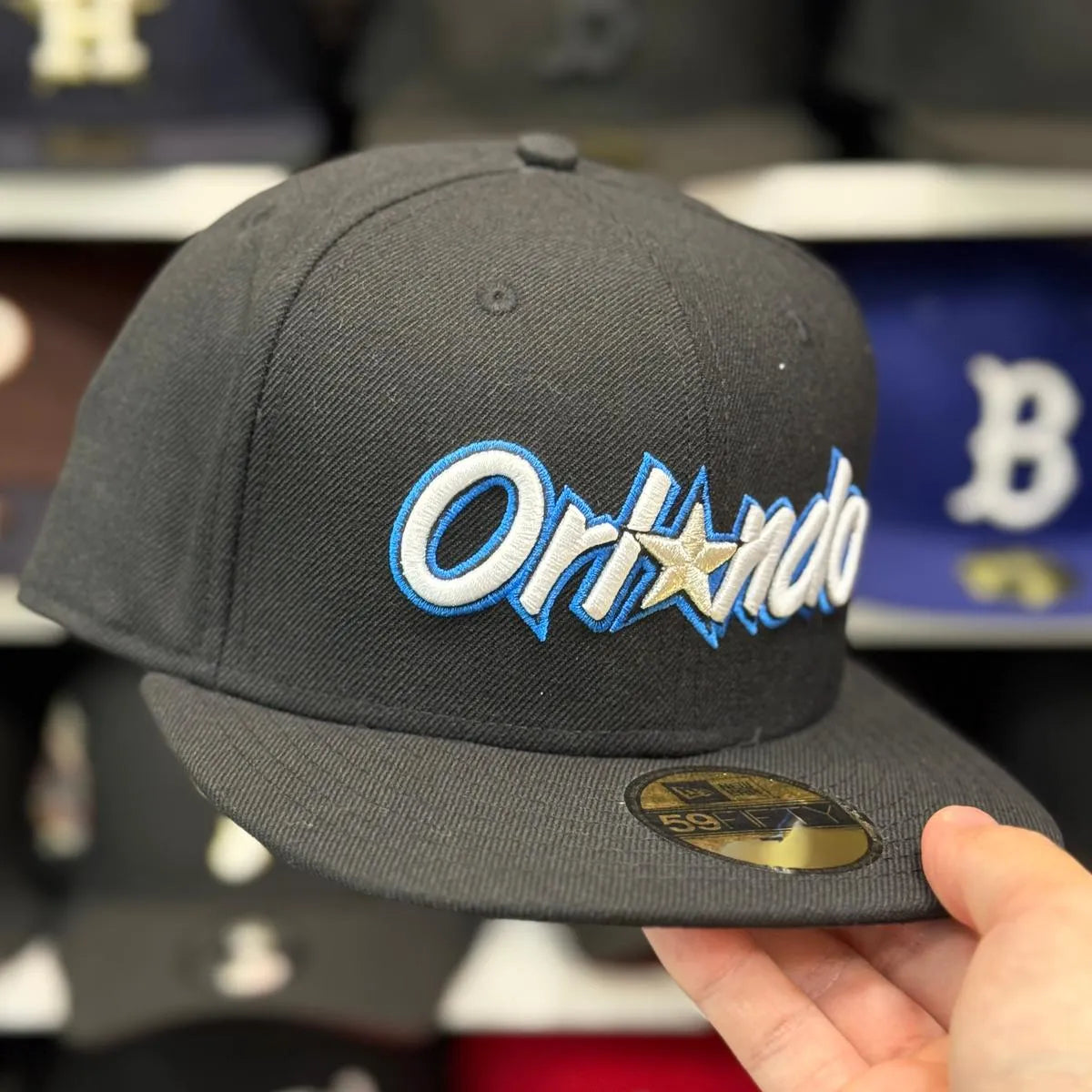 New Era Orlando Magics Black 59FIFTY Fitted Hat - Product Image