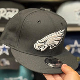 New Era Philadelphia Eagles Black/White 9FIFTY Snapback