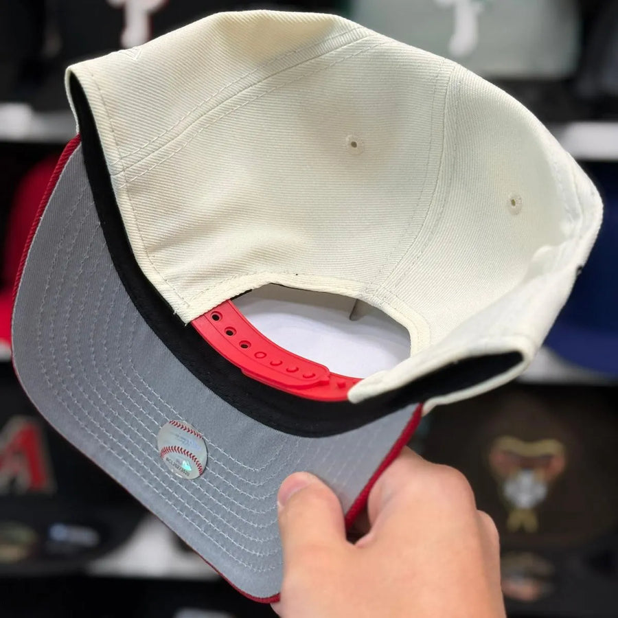 New Era Philadelphia Phillies '1993 World Series' A-Frame Creme/Red 9FIFTY Snapback - Product Image