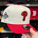 New Era Philadelphia Phillies '1993 World Series' A-Frame Creme/Red 9FIFTY Snapback