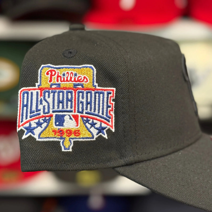 New Era Philadelphia Phillies '1996 All Star Game' A-Frame All Black 9FORTY Snapback - Scarlet - Product Image